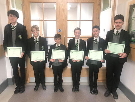 Year 9 Man Of The Month - April 19