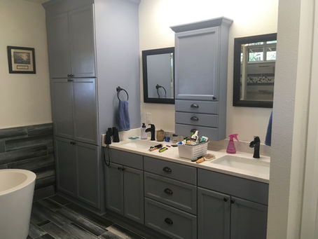 Bath remodel. Custom vanity.