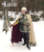 Chevalier arborant ses couleurs