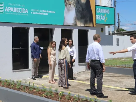 prefeito de aparecida de goiânia entregando centro de castração público