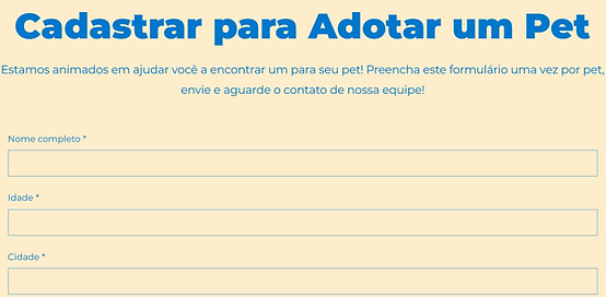 como adotar um pet
