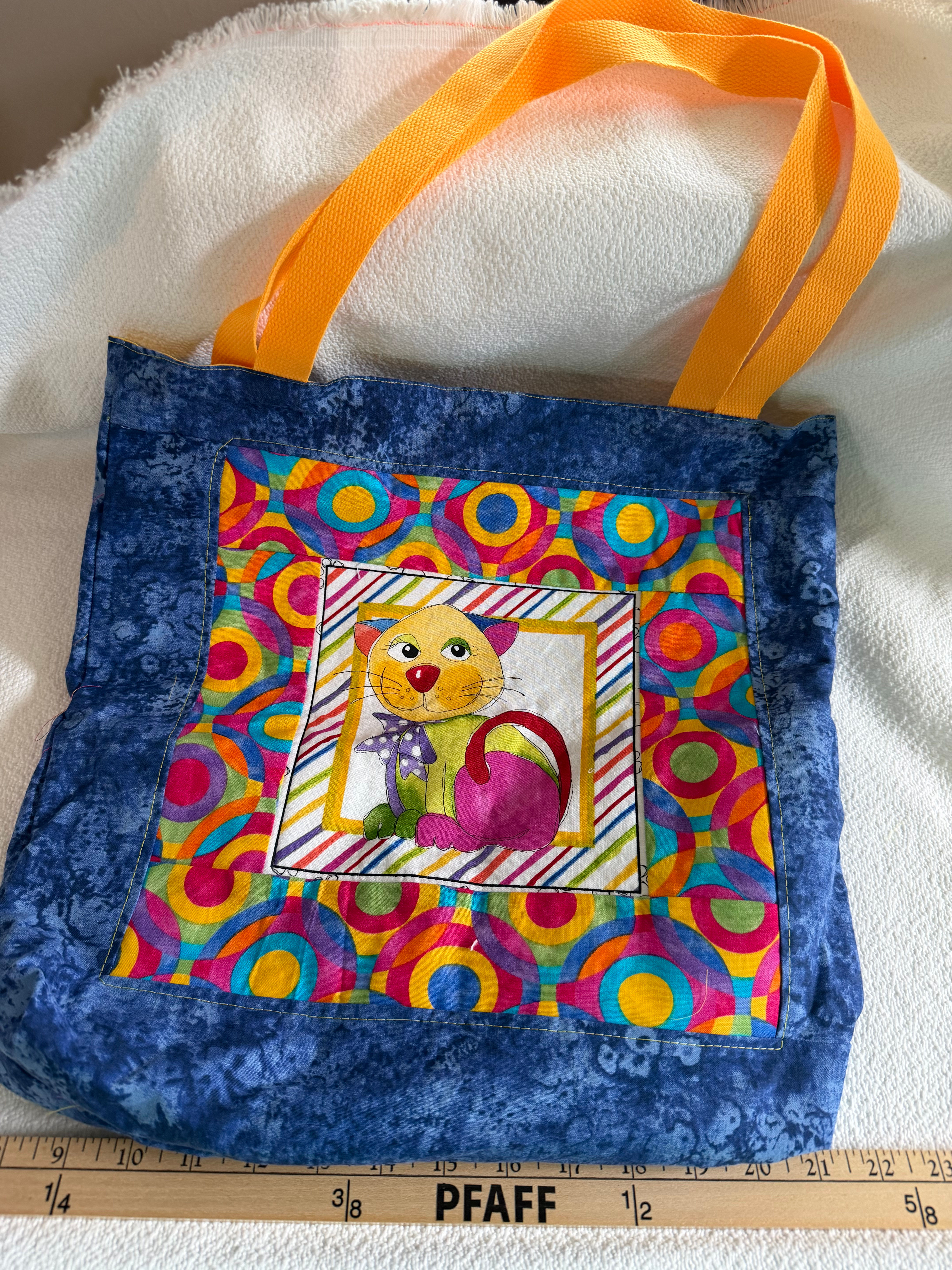 Jack Bag, colorful sassy kitty