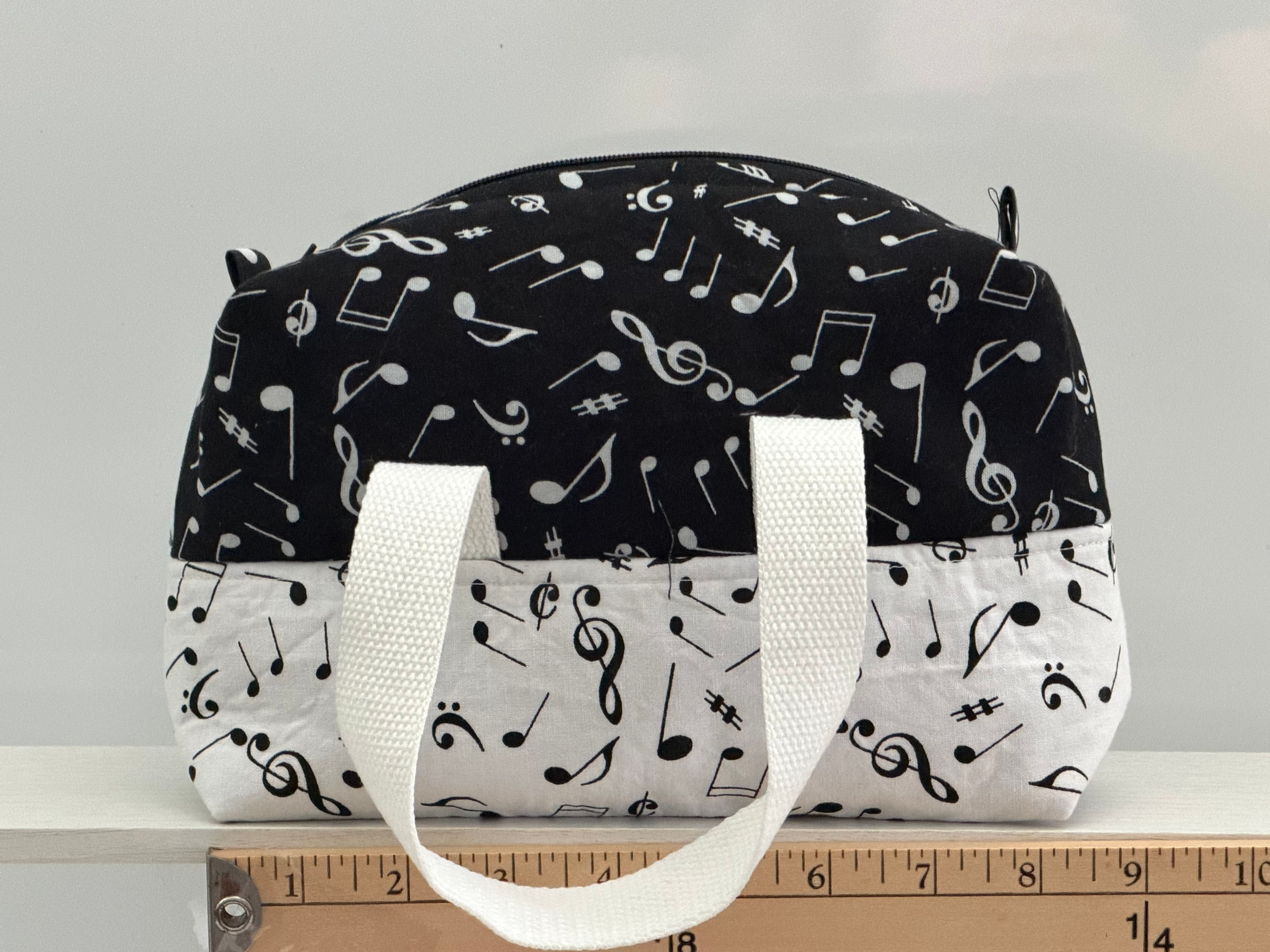 Sally Bag, Music Notes (black and white)