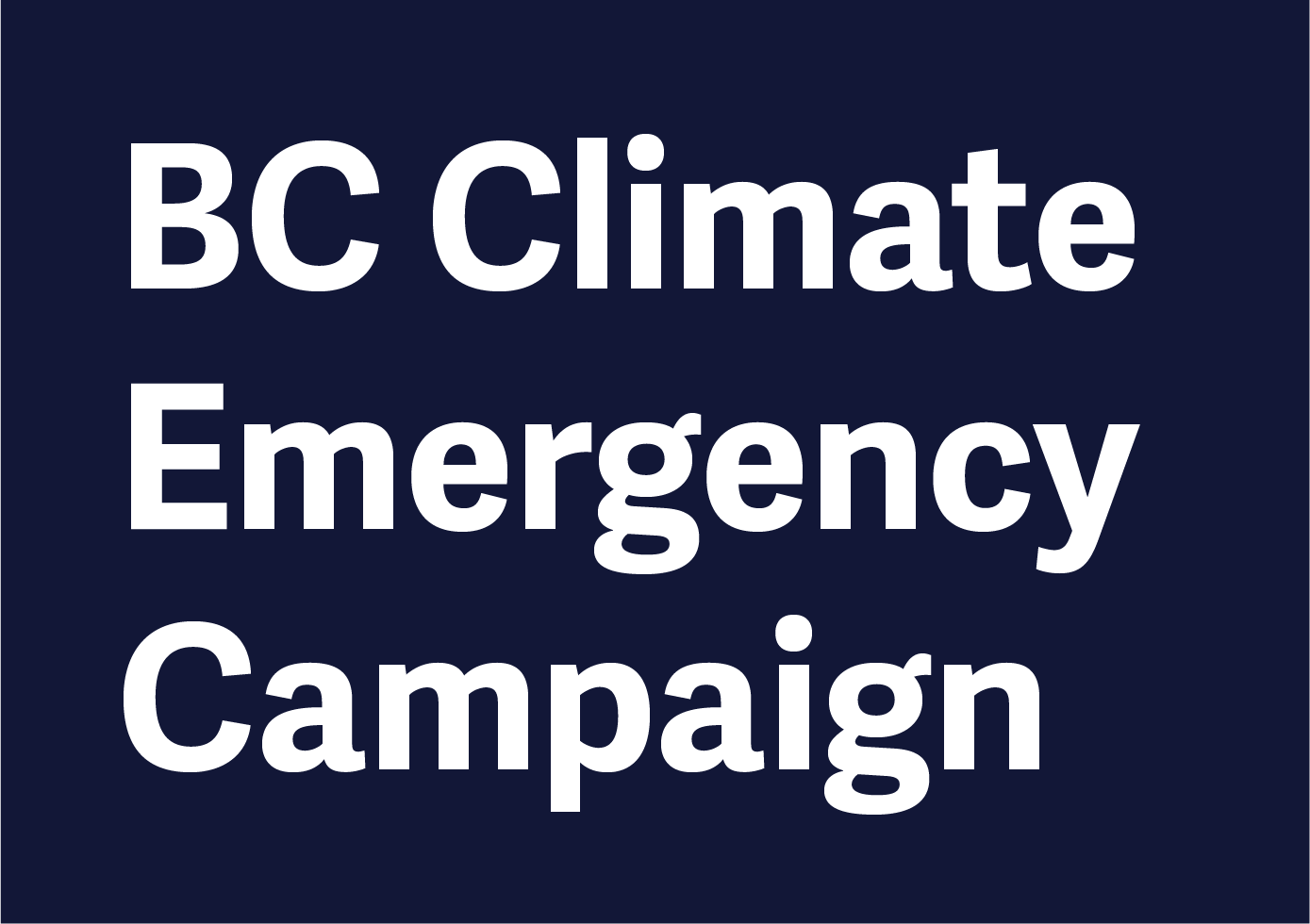 BC Climate Emergency Campaign logo