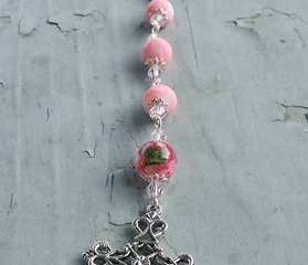 Pink Rose Petal Chaplet