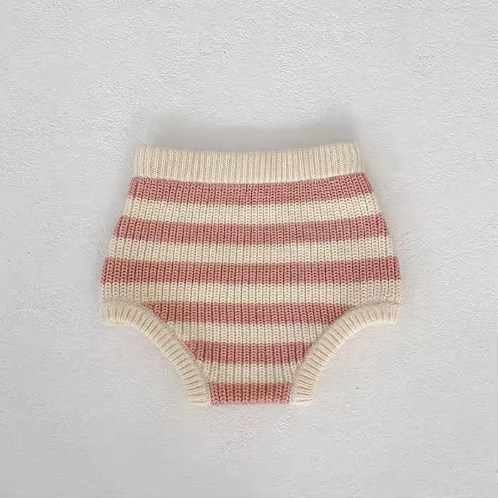 Thumbnail: Strawberries & cream knitted set 