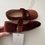 Thumbnail: Brown velvet ballerina pumps 