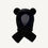 Thumbnail: Teddy bear hooded snood 