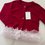 Thumbnail: Red ruffle tulle cardigan 