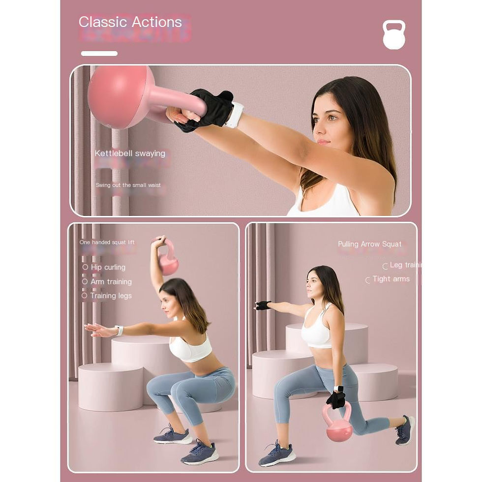 Miniatura: Kettlebell and Dumbbell Set for Home Fitness