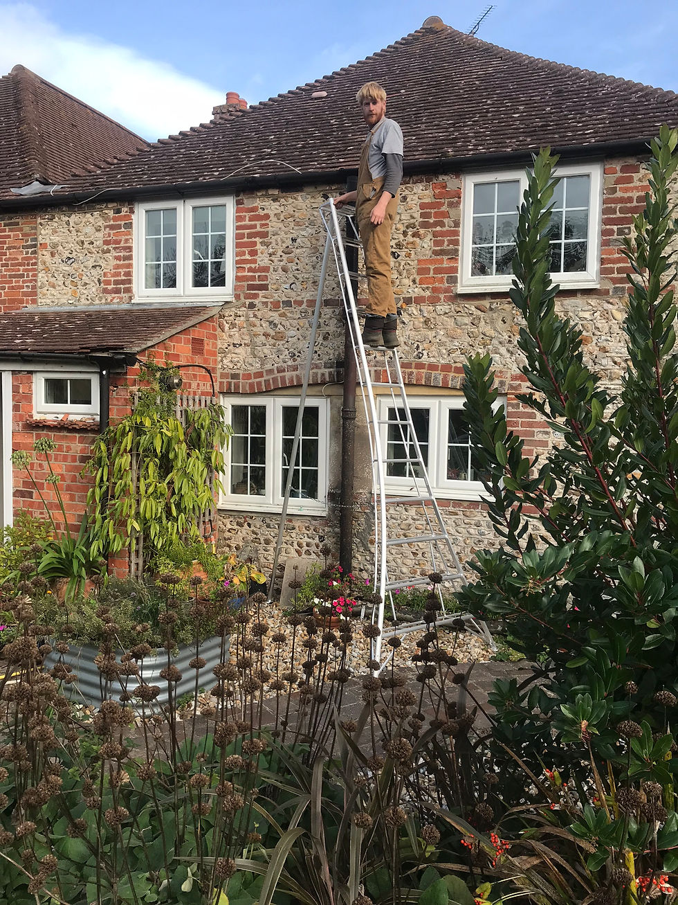 Thumbnail: 3.6m Aluminium Tripod Ladder - one leg adjustable