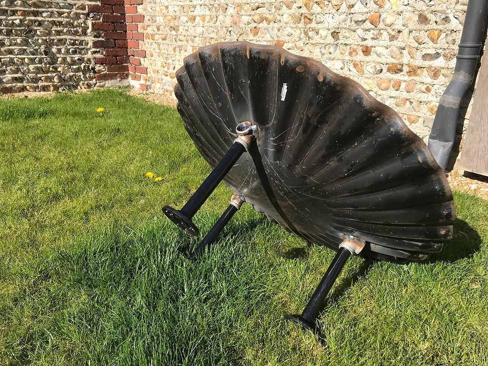 Thumbnail: Fire Pit hand crafted from antique farm cultivation discs
