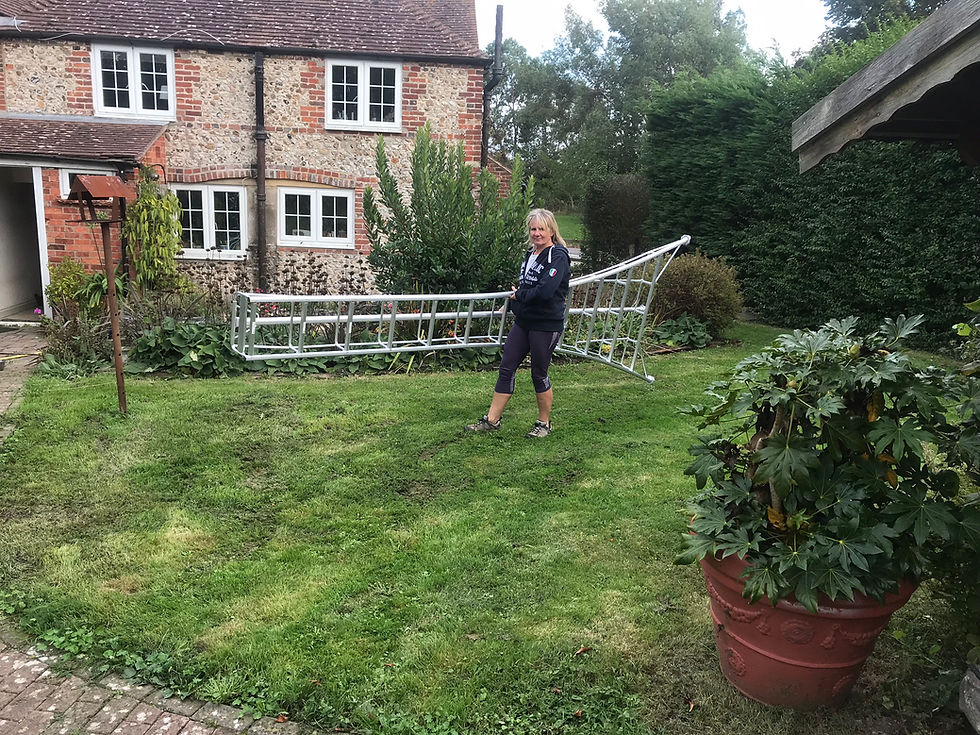 Thumbnail: 3.6m Aluminium Tripod Ladder - one leg adjustable