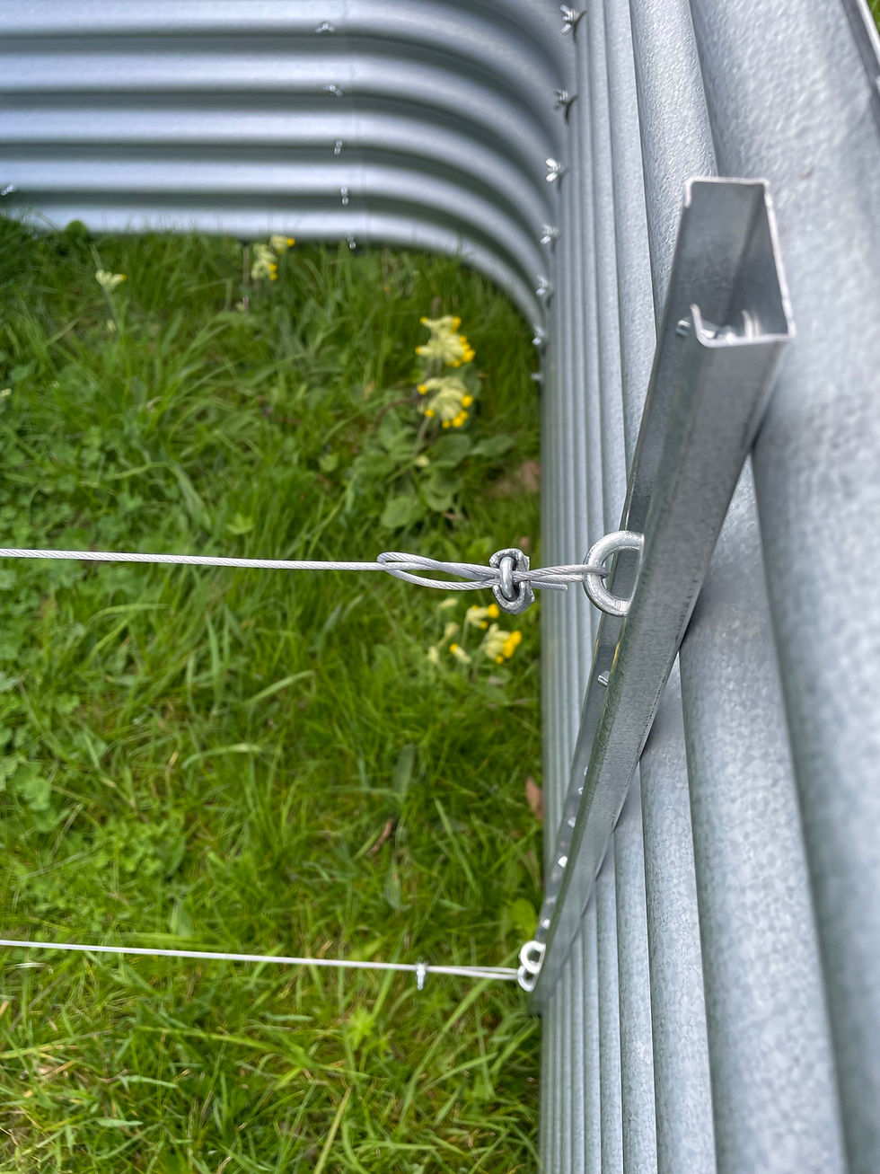Thumbnail: Raised metal garden bed - planter - 80cm tall modular 8 in 1