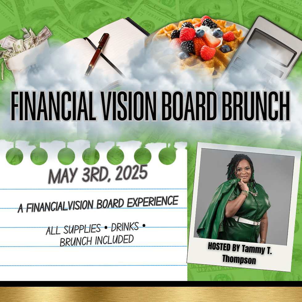 Financial Vision Board Experience