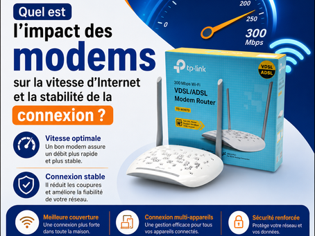 Quel est l'impact des modems sur la vitesse d'Internet et la stabilité de la connexion ?