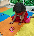 child doing activity at anvi developmental institution