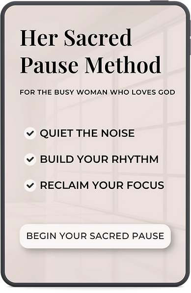 Her Sacred Pause Method 12-Month Guided Reset