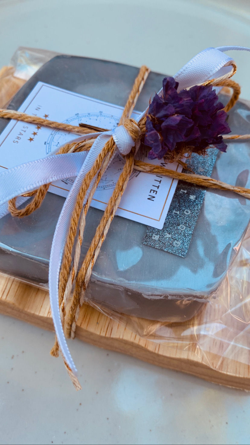 Thumbnail: Beechwood Soap Dish & Rose Vanilla Sandalwood Soap Bar