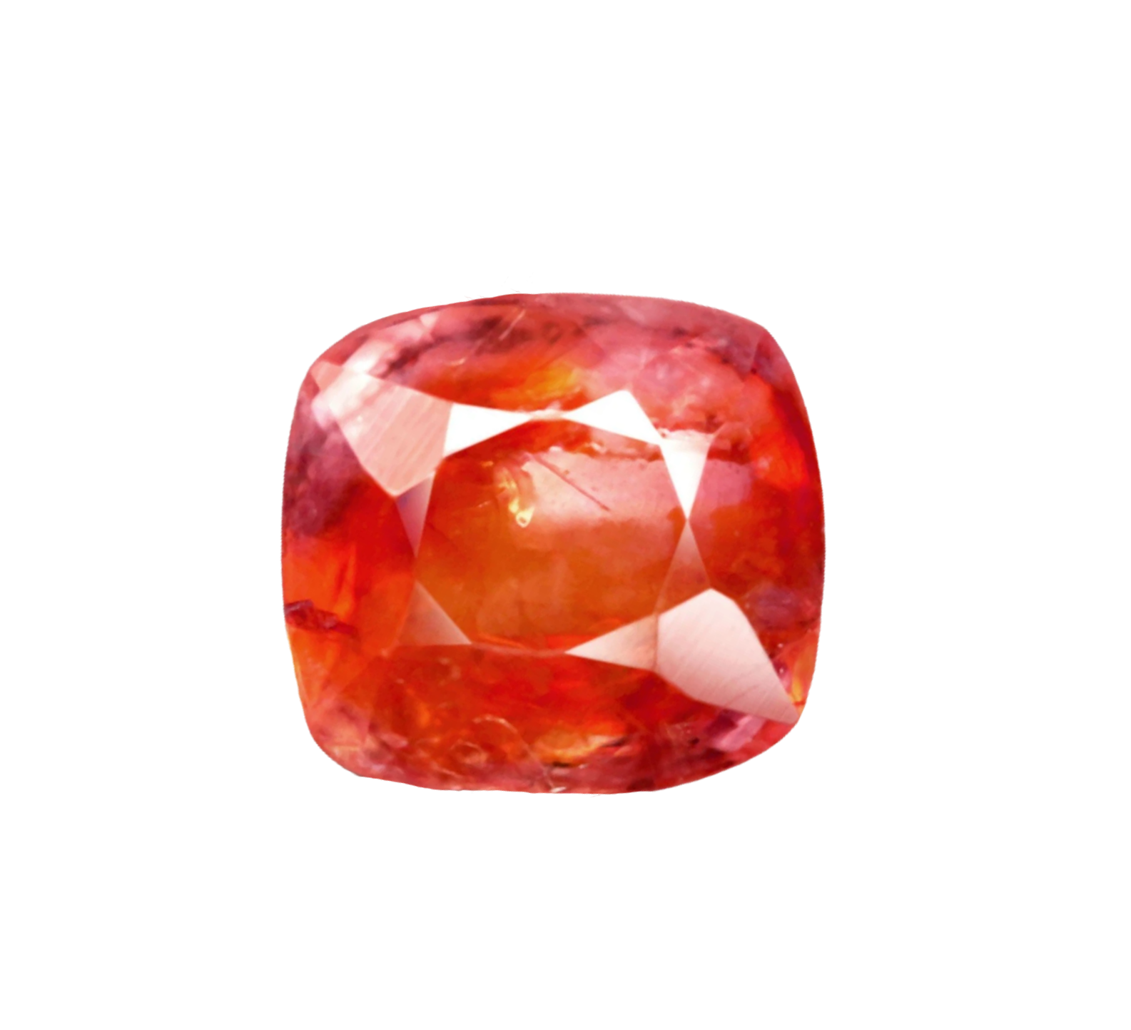 Orange Pink Spinel 0.65 CT | Cushion Cut Mogok, Myanmar