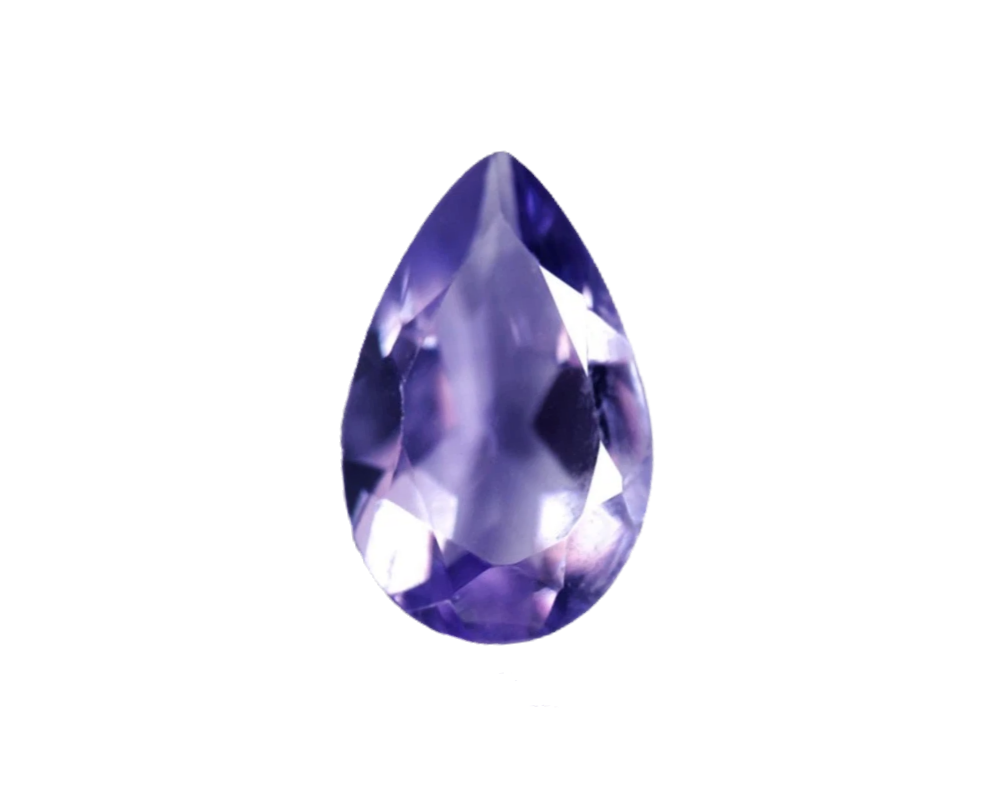 Purple Amethyst 0.80 CT | Pear Cut Brazil