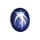 Thumbnail: Star Sapphire 6 Rays Blue Oval Cabochon 4.9 CT | 6 Ray Flawless Thaila