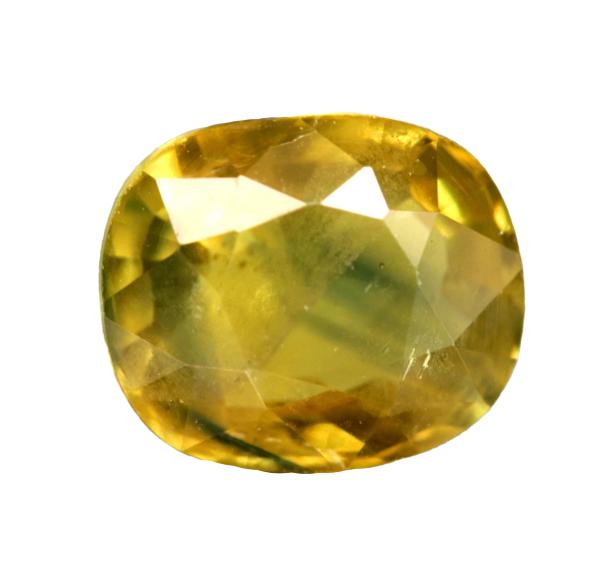 Translucent Yellow Green Sapphire 2.72 CT | Cushion Cut, QLD Australia