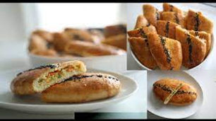 فطاير طرية ولذيذة بحشوة دجاج وحشوة خضار Russian Piroshki