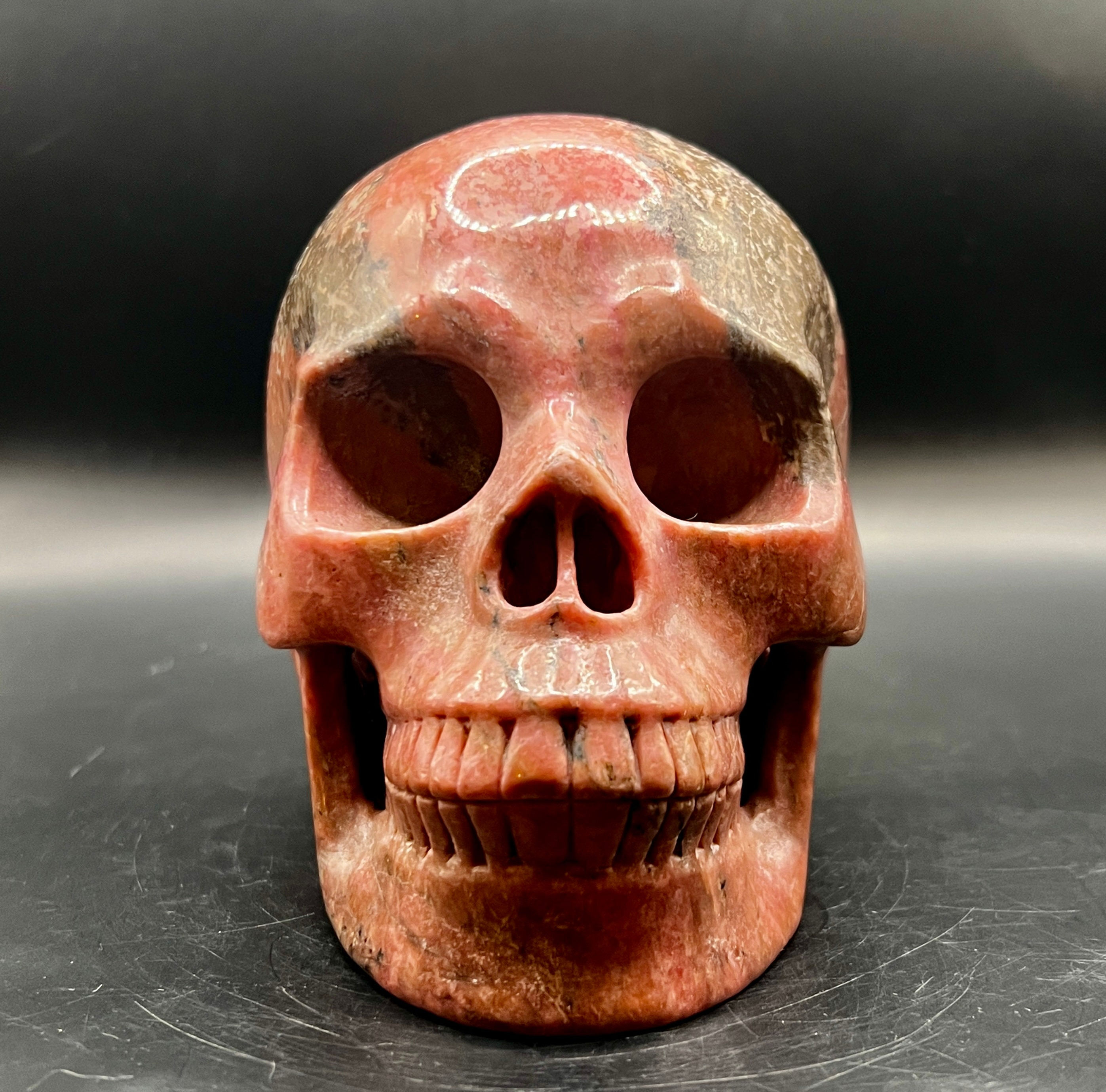 5” Rhodonite Skull