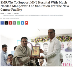 SMRATA To Support MNJ Hospital With Much Needed Manpower And Sanitation For The New Cancer Facility