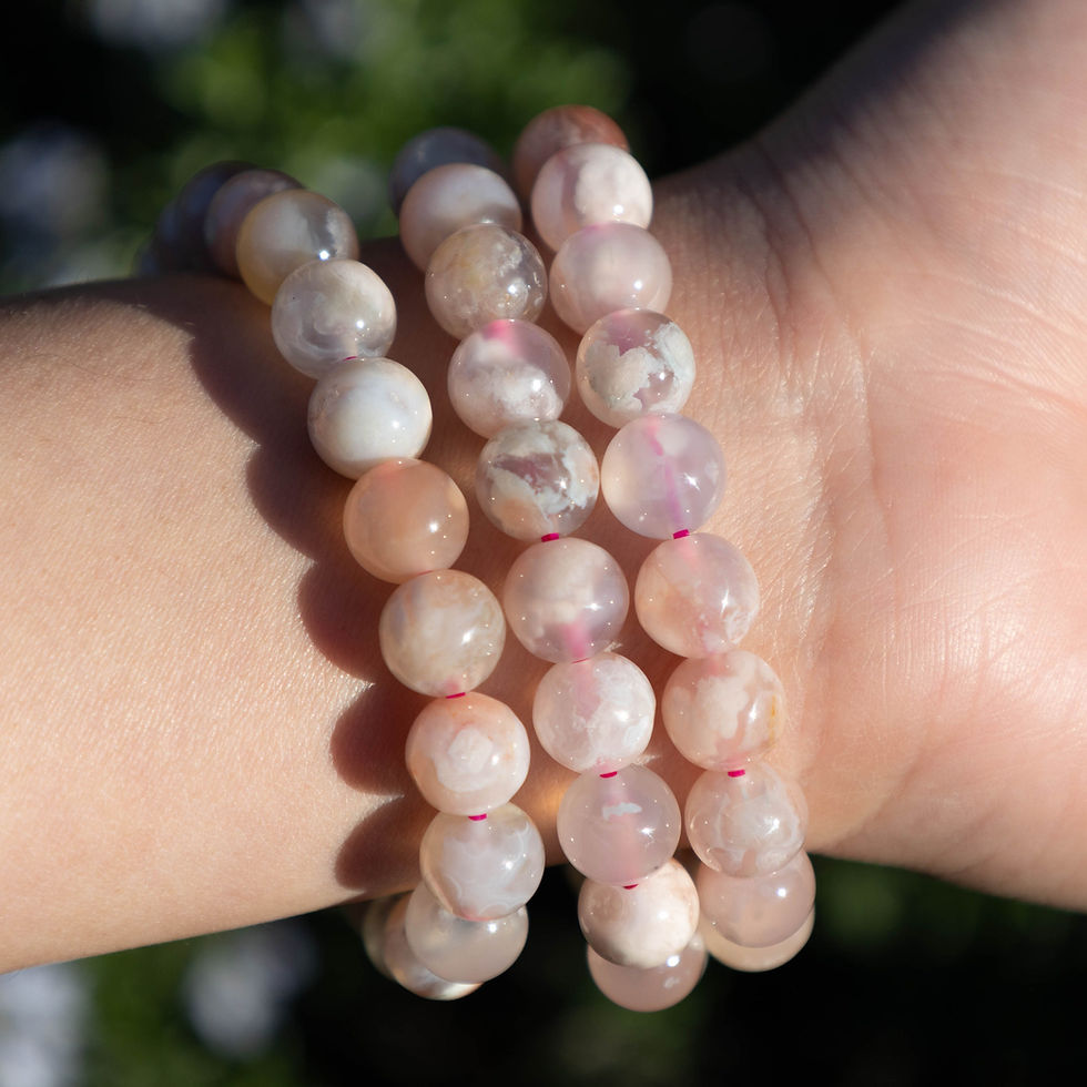Flower Agate Bracelet