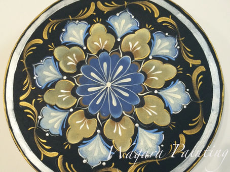 マンダラ模様のお皿