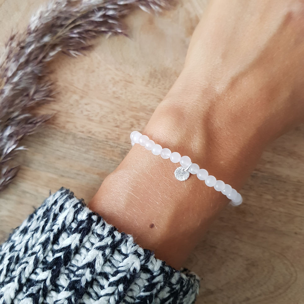 Miniaturbild: Armband Rosenquarz für Selbstliebe, Selbstakzeptanz, Authentizität