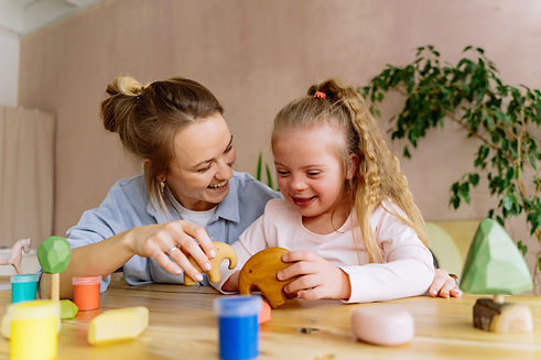 Child working on language skills during play-based speech therapy in Castro Valley, CA
