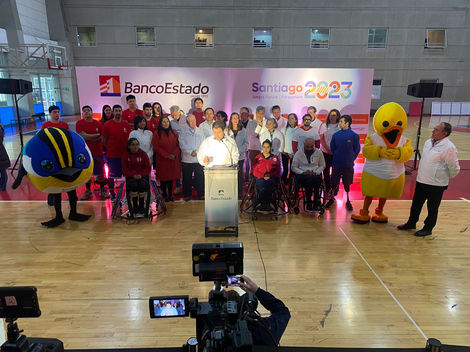Activación Auspicio Panamericanos 2023 sucursales BancoEstado.