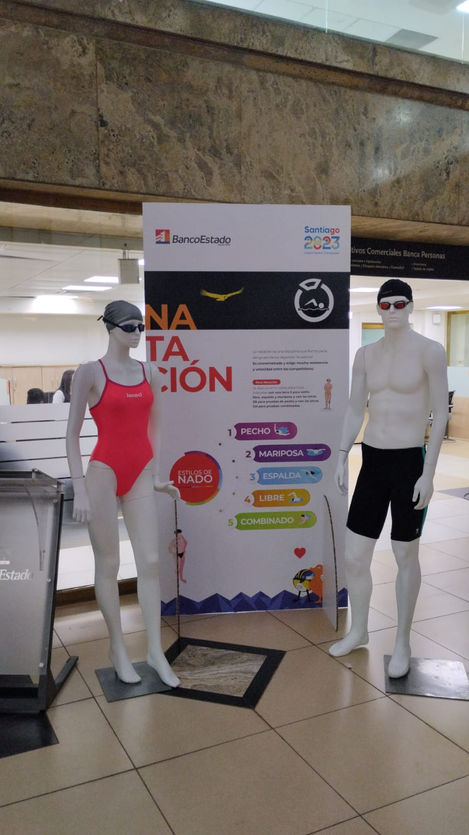 Activación Auspicio Panamericanos 2023 sucursales BancoEstado.
