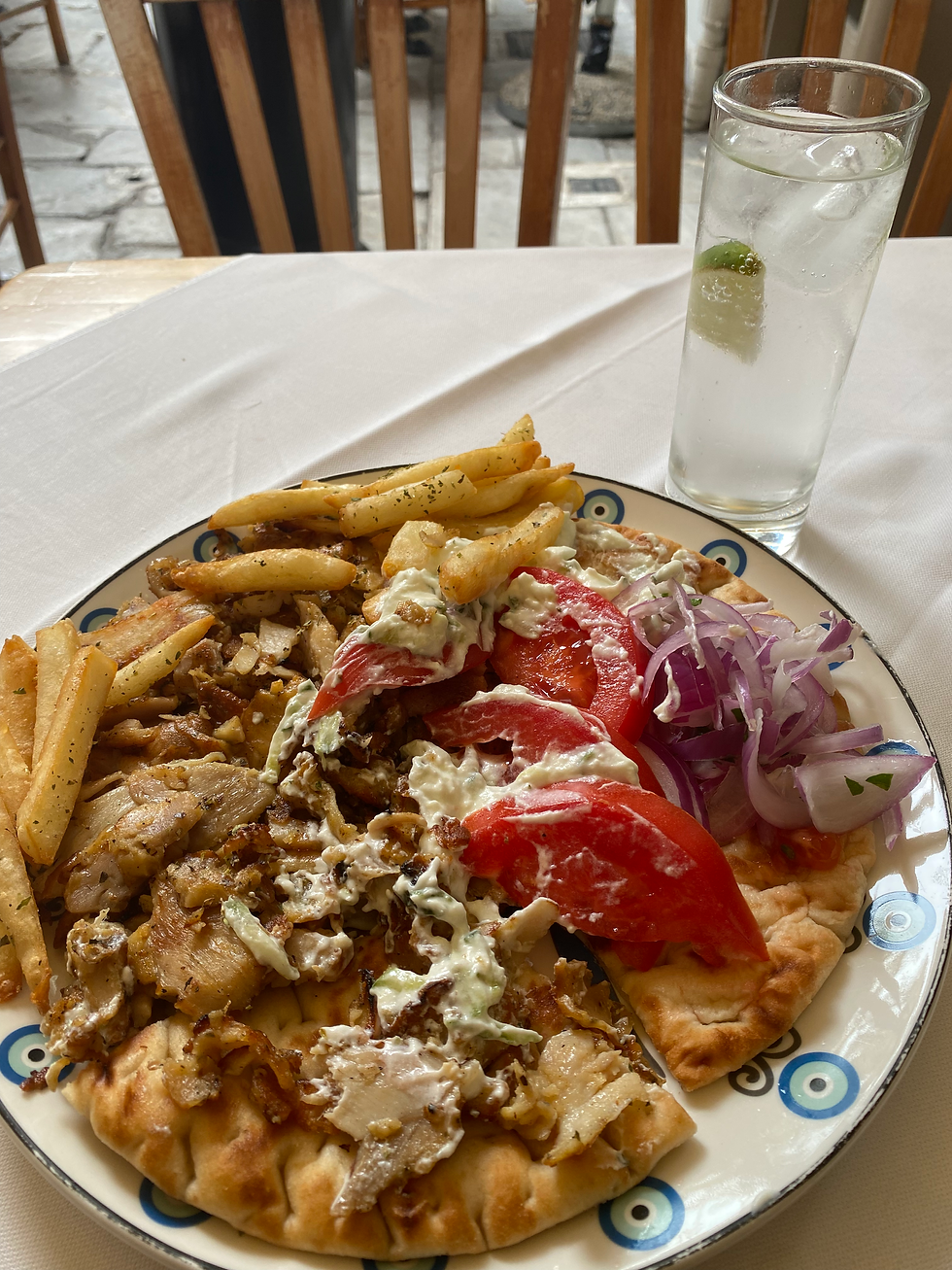 The gyros in the Plaka