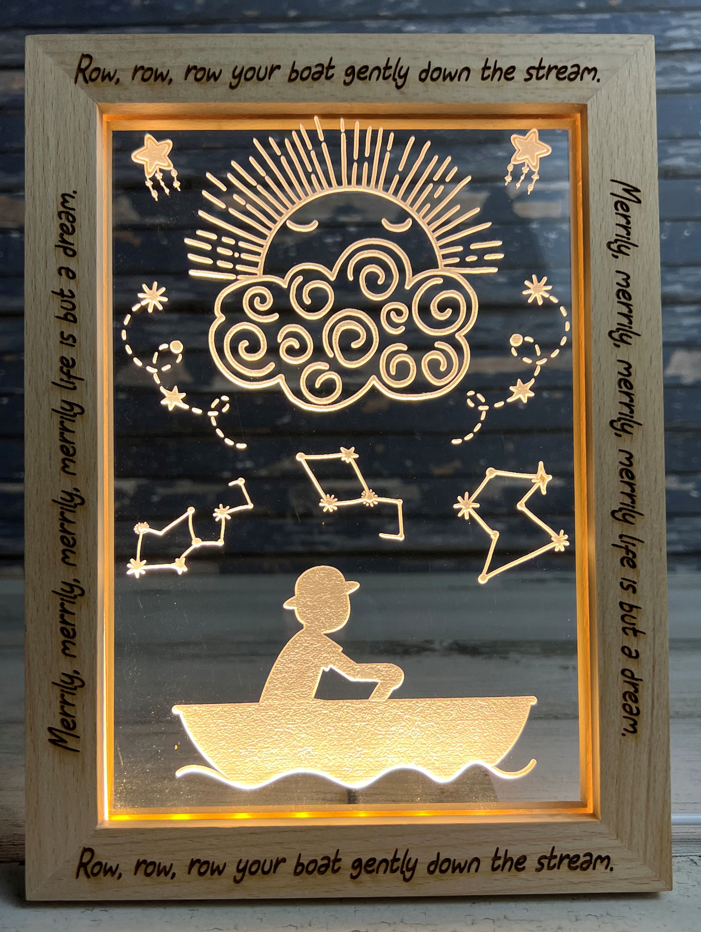 LED Nursery Light Frames