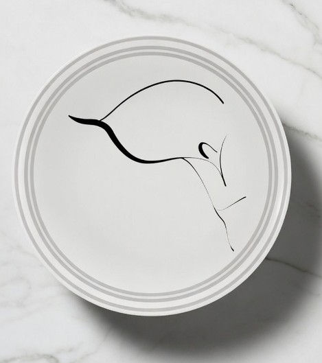 Poetry plate with particular Calla