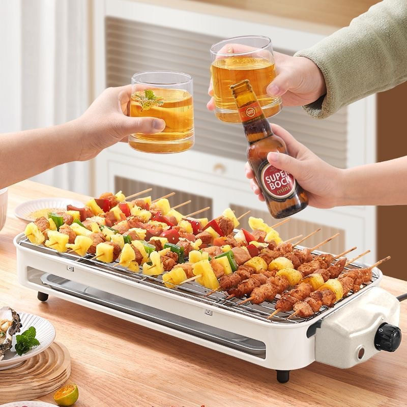 Thumbnail: Indoor Electric Grill for Smokeless BBQ and Cooking