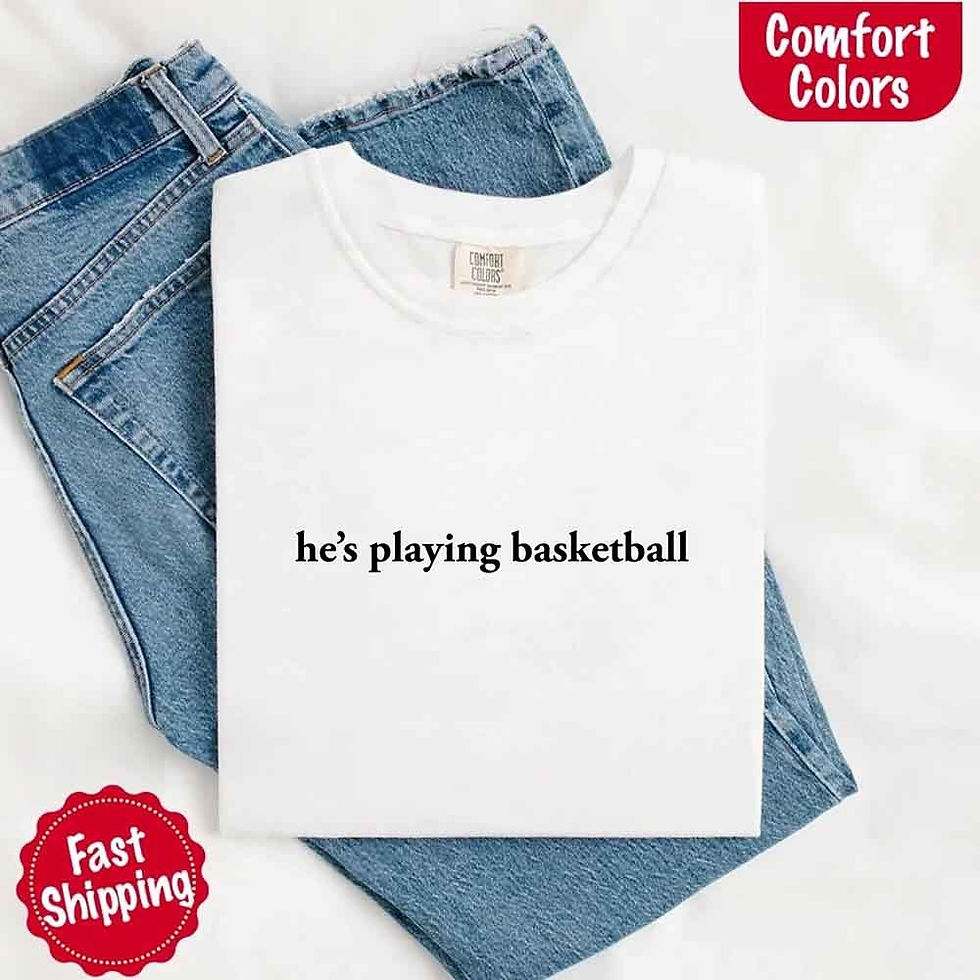 Thumbnail: He’s Playing Basketball – Funny Sports Girlfriend Shirt for Women