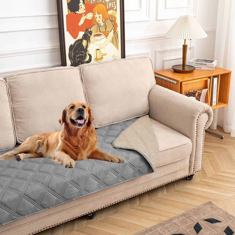 SUNNYTEX Waterproof & Reversible Dog Bed Cover Pet Blanket Sofa Couch Cover Matt