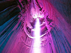 Ruby Falls underground waterfall inside Lookout Mountain in Chattanooga, Tennessee