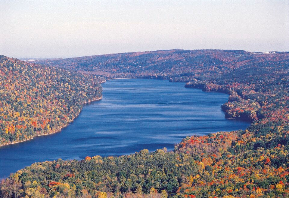A view of one of the Finger Lakes in New York