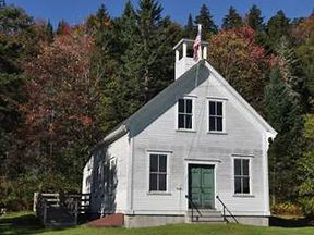 Vintage one-room schoolhouse symbolizing early American education history