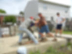 Volunteering with Habitat for Humanity
