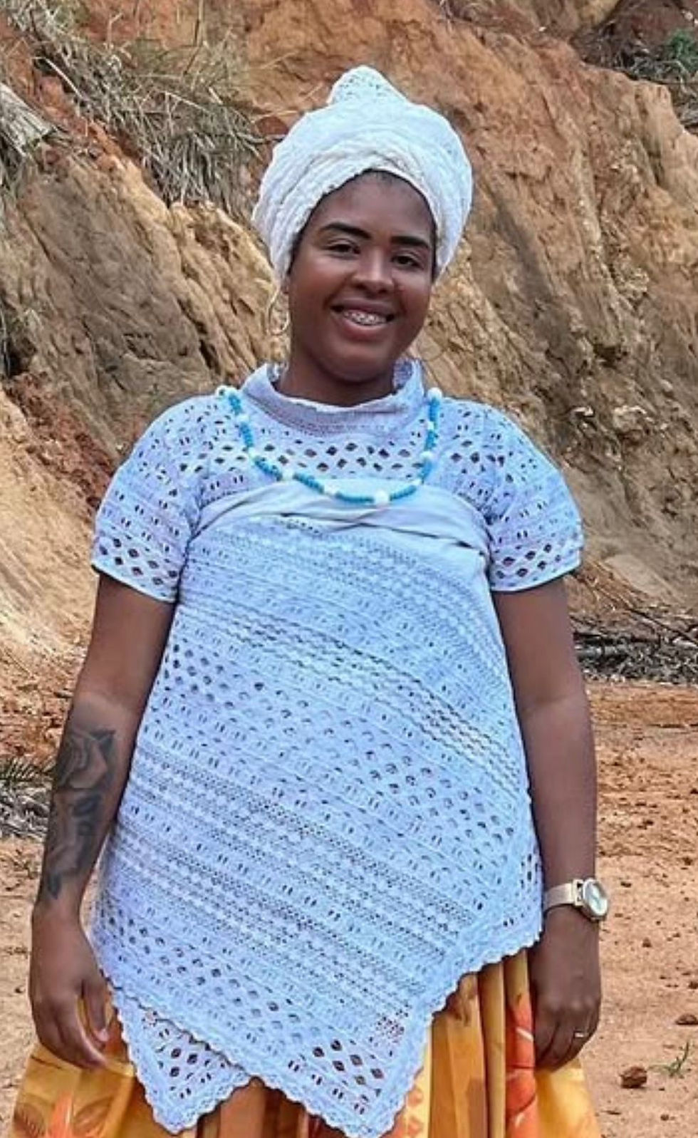 Thay de Oxóssi, praticante do Candomblé e Mãe Pequena do terreiro Ilê Asè Igbá Odé - Tainan Queiroz dos Reis