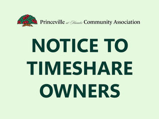 Notice to Timeshare Owners – PHCA Voting Rights