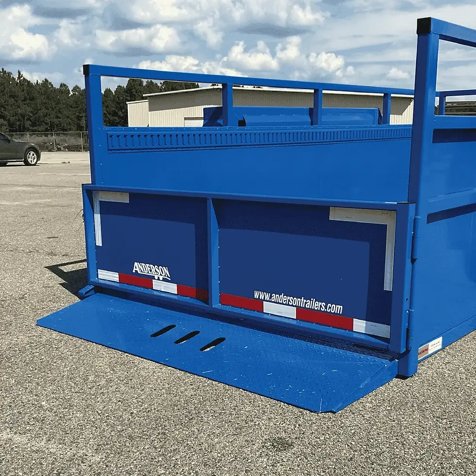 Thumbnail: Tandem Axle Drop Deck Trailer No Ramps