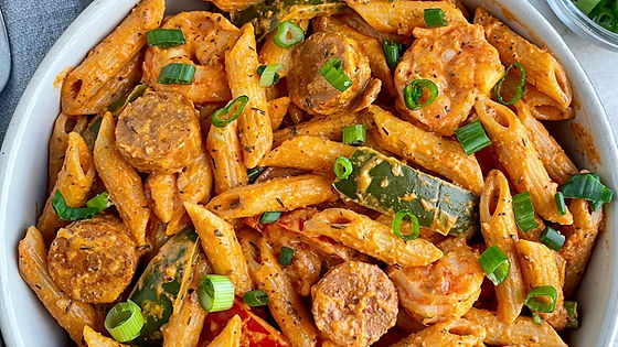 Cajun Shrimp & Sausage Pasta 